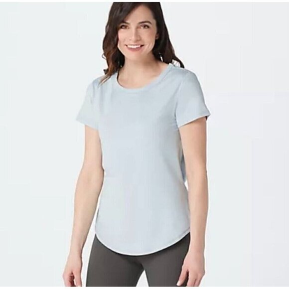 NEW Zuda Z-Cool Moisture Wicking Open Back Knotted White Top XXS - Picture 8 of 9